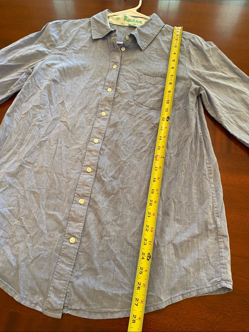 Boden 100% Cotton Button Down in light blue Size 8L - Picture 9 of 14